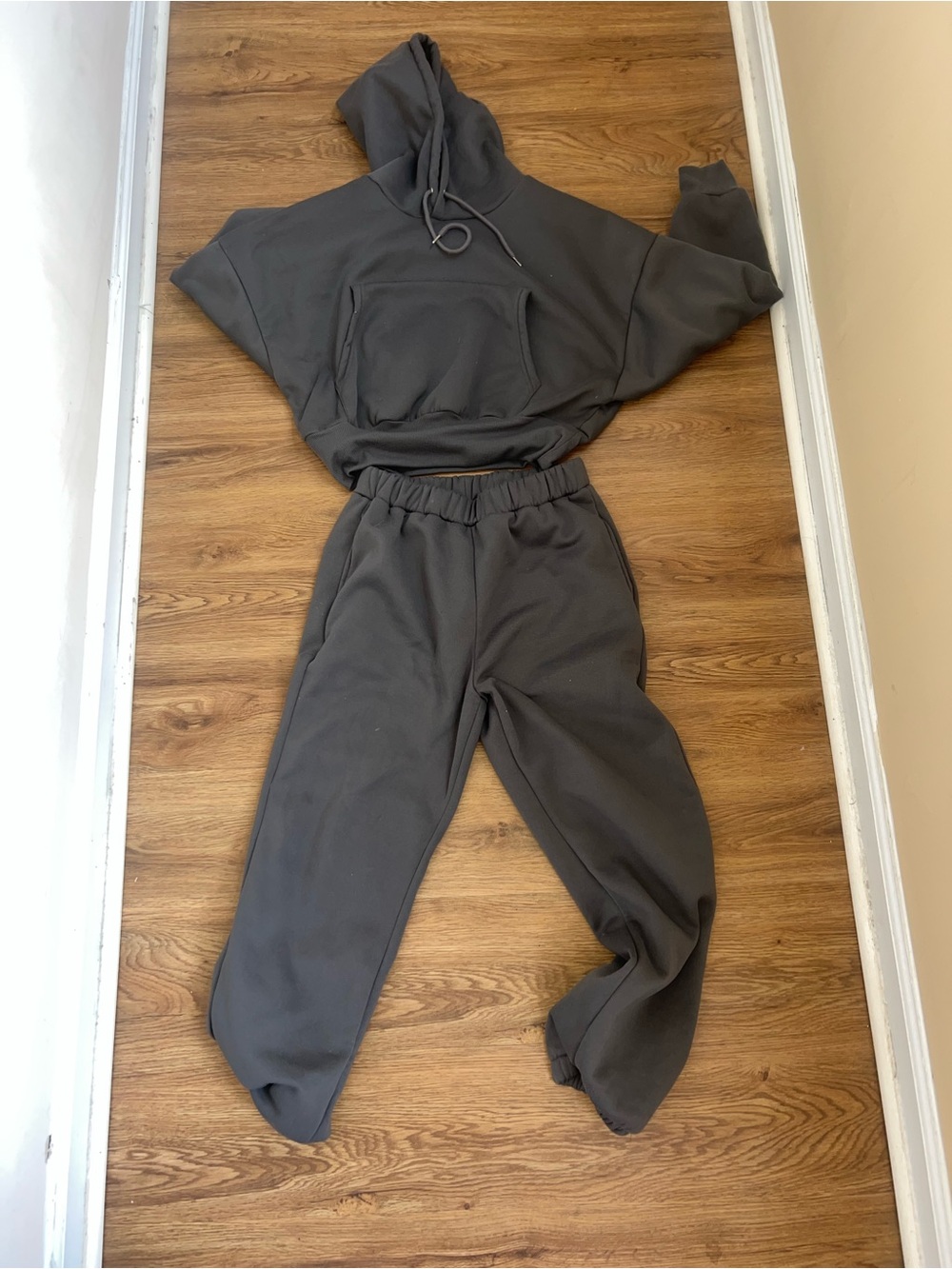 Dark Gray Hoodie & Jogger Set